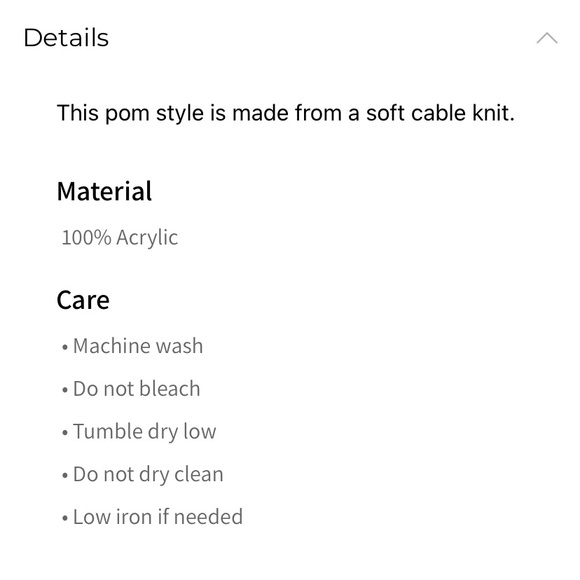 Fabletics Cable Knit Pom Beanie - Picture 3 of 6